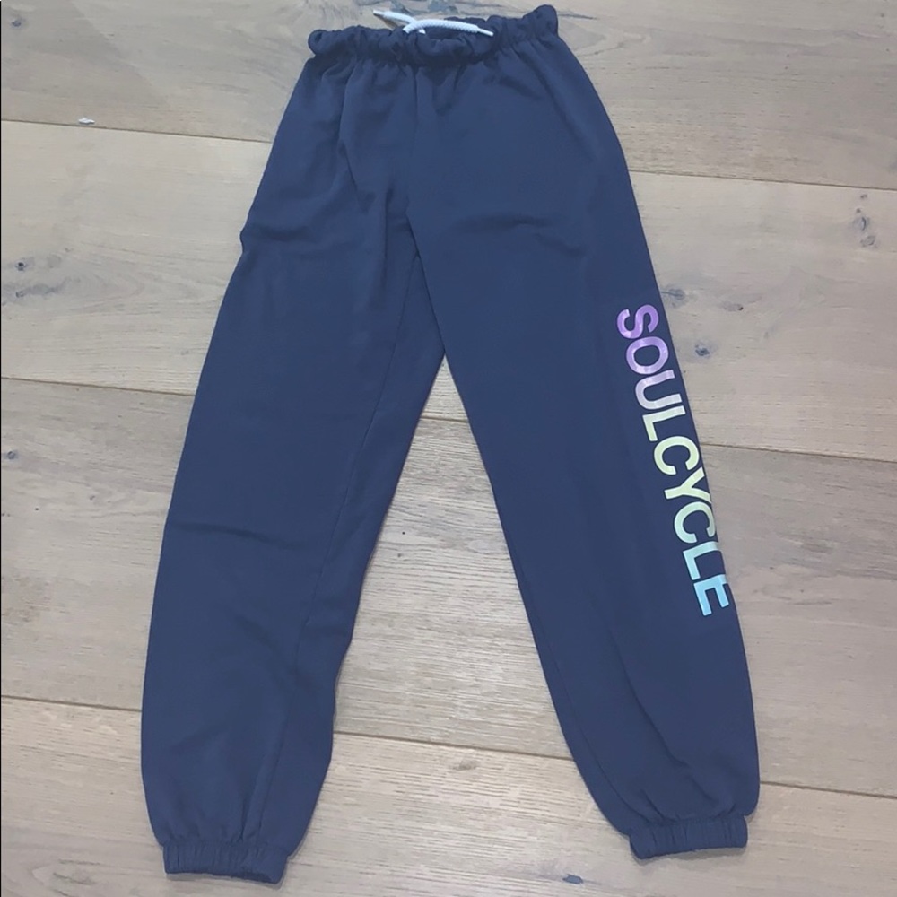 Blue Soulcycle sweatpants